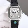 Hollow Out Mens Watch Automatische mechanische Uhren Sapphire 39,8 mm klassischer Business Armbandwatch -Kalb Lederband Montre de Luxe