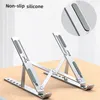 Laptop Stand Laptop Holder Riser Computer Tablet Stand 6 Angles Adjustable Aluminum Ergonomic Foldable Portable Desktop Holder Compatible with 13-18 Inch Notebook