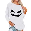 Women's Hoodies Sweatshirt Women Casual Fashion Halloween Print Long Sleeve Sweatshirts Europe And America Pullover Top Roupas Para Mulheres