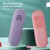 Boîtes de rangement porte-brosse de maquillage en Silicone pochette cosmétique organisateur de toilette Ilicon petit sac à main étui à crayons