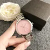 CKK New Fashion Full Brand Wrist Watch Men Women Style 40 mm Pink Luxury With Logo Steel Metal Band Quartz Clock Gift Free Shipping