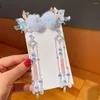 Accessori per capelli Elegante vintage adorabile antico fiore carino peluche farfalla forcina clip per bambini stile coreano