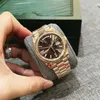 Une toute nouvelle date de jour de la date de la journée 228235 Chocolate en or rose meilleure qualité 40 mm Mouvement 3255 Mouvement automatique de mode étanche.