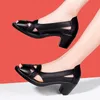 Geklede schoenen Damesschoenen Peep Toe Pumps Uitgehold Hoge hakken Sandalen Bootschoenen Platform Pumps Vrouw Open teen Sandalias mujer Zomer 230925