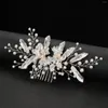 Fermagli per capelli Accessori da sposa da sposa Pettini di perle Spilli per le donne Festa Sposa Copricapo Regalo damigella d'onore Gioielli Copricapo SL