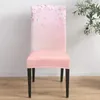 Chair Covers Spring Flower Peach Blossom Pink Cherry Blossoms Cover Dining Spandex Stretch Seat Home Office Desk Case Set