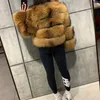 Women's Fur Faux Fur Fur coat imitation raccoon-fur stitching female artificial-fur YQ230925