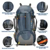 Backpacking Packs Outdoortassen Lixada 50L waterdichte klimtas met regenhoes Nylon rugzak Sport Kamperen Reizen Trekking Knapzak 230925