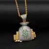 Pendant Necklaces Classic Men's Money Bag Necklace Fashion Cash Coin Hip Hop Charm Bead Jewelry Gift For Men And Women251b