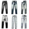 Jeans da uomo Pantaloni denim Mens Designer Jean Uomo Pantaloni neri Qualità di fascia alta Design dritto Retro Streetwear Pantaloni sportivi casual Designer Joggers viola p D2