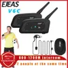 Walkie Talkie EJEAS V6C RPO Helm voor professionele voetbalscheidsrechters Fiets-intercom Full-duplex headset Draadloos 1200M BT Oordeel-oortelefoon HKD230925