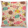 Pillow Carrot Cake Candy Ice Cream Christmas Joy Holiday Ornaments Mini Patterns Delights Cover Sofa Throw Case