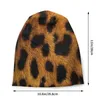 Berretti di leopardo tappi per motivi per leopardo fresco cranio esterno berretti cappello unisex molla maschio molla calda cofano elastico termico a maglia