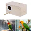 Gabbie per uccelli Pappagalli Inseparabili Fringuello Budgie in legno Scatola per allevamento forniture Nidificazione Casa Gabbia Nido 230923