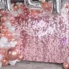 パーティーデコレーションスパンコールシマーウォールバックドロップパネル装飾レインポアン誕生日結婚式のクリスマスティンセルキラキラホイルカーテン