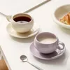Kupalar yüksek güzellik ev seramik kahve fincan sevenler kupa kahvaltı süt ofis çayı