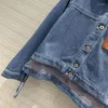 Damesjassen 158365 Denim damesjas Mode katoenen capuchon Retro gewassen jas Grote naam Top met lange mouwen Y2k Trafza L1