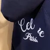 CEフード付きセーター女性秋/冬の新しいルーズカジュアルジャケットトップアメリカン刺繍レタージッパーカーディガンコート