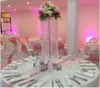 Party Decoration 10 PCS Road Lead 120 CM Tall 22 Diameter Acrylic Flower Rack Crystal Wedding Table Centerpiece Event Home