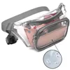 Evening Bag PVC Midjebältespåse Fanny Pack Hip Bum Clear Transparent bröstpåse Beach Travel Banana dragkedja som kör 230925