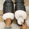 Slippers Winter Slippers Women With Fur Warm Home House Cotton Shoes EVA Platform Slippers Korean Fashion Indoor Outdoor Slides 230925