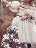 Robes de fille bébé filles volants gaze robe de soirée élégante 3 8 ans moelleux soirée princesse anniversaire enfants mariage enfants Costume