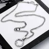 Тайское серебряное ожерелье-цепочка с надписью в стиле ретро, ожерелье для пары, хип-хоп, мужская и женская подвеска, ювелирное изделие, подарок, аксессуар249i