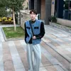 Gilet da uomo Stile coreano Trend Gilet ampio da uomo Casual Comfort Design retrò americano Senso di nicchia High Street Cowboy Coat Boys