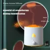 Diffuseur d'aromathérapie de méduse de flamme de Simulation, diffuseur d'aromathérapie de grande capacité d'humidificateur d'anneau de fumée de broche d'usb