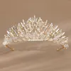 Haarspeldjes Handgemaakte barokke kristallen tiara's en kronen Strass Prom Bruids Bruiloft Accessoires Sieraden Kralen voor vrouwen Bruid