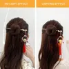 Hair Clips Led Light Jewelry Night Shining Sticks Forks For Women And Girls Holder Claw Styling