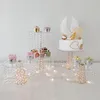 Outils de cuisson 5 pièces/lot support à gâteau en métal cristal décorations de cupcake socle à Dessert plateau d'affichage de fête de mariage