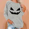 Women's Hoodies Sweatshirt Women Casual Fashion Halloween Print Long Sleeve Sweatshirts Europe And America Pullover Top Roupas Para Mulheres