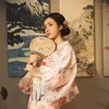 Vêtements ethniques Kimono japonais Kimonos traditionnels Yukata Femmes Robe Sexy Costume Obi Haori Cosplay FF2613