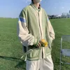 Herrenjacken Cord Baseball Uniform Jacke Männer Frühling Herbst American Vintage Preppy Mantel Unisex Streifen Knopf Übergröße