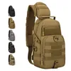 Backpacking Packs Outdoor Bags Protector Plus Tactical Sling Chest Pack Molle Military Nylon Shoulder Bag Men Crossbody Vandring Cykling 230925
