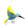 Dekorativa föremål Figurer Murano Glass Hummingbird Figurinhänge Handgjorda söt Bird Small Staty Prydnad Hem utomhus 230925