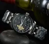 Relojes de pulsera para hombres 2023 Nuevos relojes para hombre Tourbillon Cinco agujas Reloj mecánico automático Tis 1853 Top Marca de lujo Correa de acero Hombres Moda Fase lunar