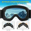 Okulowe okulary Maxdeer Gogle Men Snowboard Glasse Winter Snow Skiing Anti Fog UV400 Ochrona podwójne warstwy obiektywu 230925