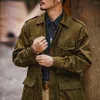 Giubbotti da uomo M43 Giacca da campo Allentato Multi-tasche Militare Biker Abito da battaglia Uniforme Cappotto autunno primavera 2023 Vintage per uomo