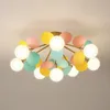 Nordic Kids Bedroom LED Chandelier Light Living Room Hanging Lamp Ceiling Mounted Light For Study Room Bar Aisle Home Decoration