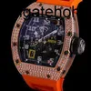 Richardmill Watches Montre mécanique Richar Miller Homme Rm 030 Or Rose Orange 2RN5