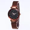 Högklassig Diamond Starry Sky Beautiful Quartz Womens Watch Ladies Watches Fahsion Woman Casual Wristwatches277z