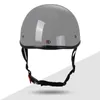 Casques de moto Keaz Modern Grey Retro Classic Cyclomoteur Open Face Casque pour Cruiser Chopper Dot Approuvé Demi