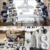 Autres fournitures de fête d'événement 18e 30e anniversaire Ballons Décor 40 50 ans Décorations de fête d'anniversaire pour hommes femmes Bleu Confetti Ballon Garland Arch 230923