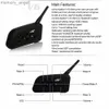 Walkie Talkie VNetPhone V6 6ライダーモーターサイクルヘルメットインターホンBluetooth Headset Intercom Comunicador Full Duplex Interfones防水GPS HKD230925