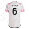 23 24 Cuadrado Chiesa Milik Juve Soccer Jerseys Vlahovic Fan Playerバージョン23 24 BonucciフットボールシャツキットディマリアサッカーユニフォームMaglie Da Calcio Men Set set