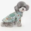 Abbigliamento per cani Tuta estiva per animali domestici Abbigliamento per cani di piccola taglia Cucciolo Hanbok Corea del Sud Camicia floreale Tuta Schnauzer Maltese Teddy Outfit