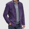 Vestes pour hommes Printemps Automne Veste pour hommes Rétro Col rabattu Lâche Manches longues Vêtements Casual All-Match Mélange Chemise Manteau Homme Tops