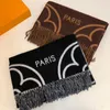 Designers Cashmere Jacquard Long Tassel Scarf for Women Luxury Designer Wool Knit Scarves Fashion Old Flower High Quality Head Scarfs Shawl Plaid Hijab Sciarpa